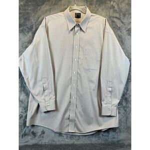 Jos A Bank Dress Shirt Mens 17 - 33 Red Check Button Up